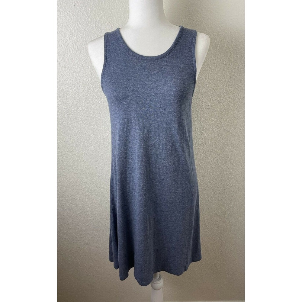 Madewell High Point Blue Swing Tank Dress Size Small Sleeveless